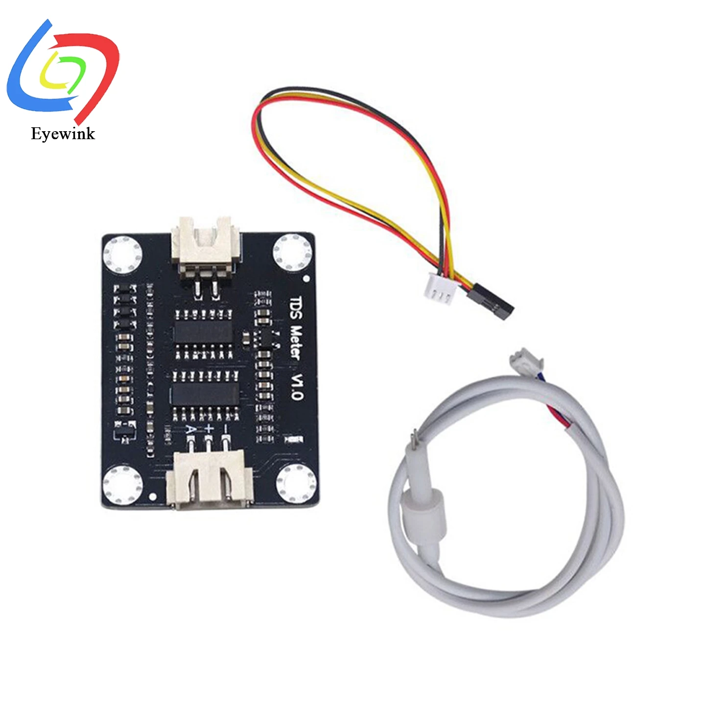 TDS Sensor TDS Meter Water Conductivity Sensor Tester Liquid Detection Water Quality Monitoring DIY with 2 cables