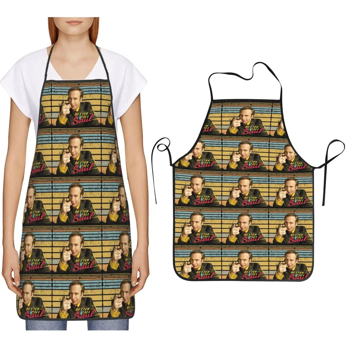 Better Call Saul Classic Aprons Chef Cooking Cuisine Tablier Bib Kitchen Cleaning Pinafore for Women Men Gardening