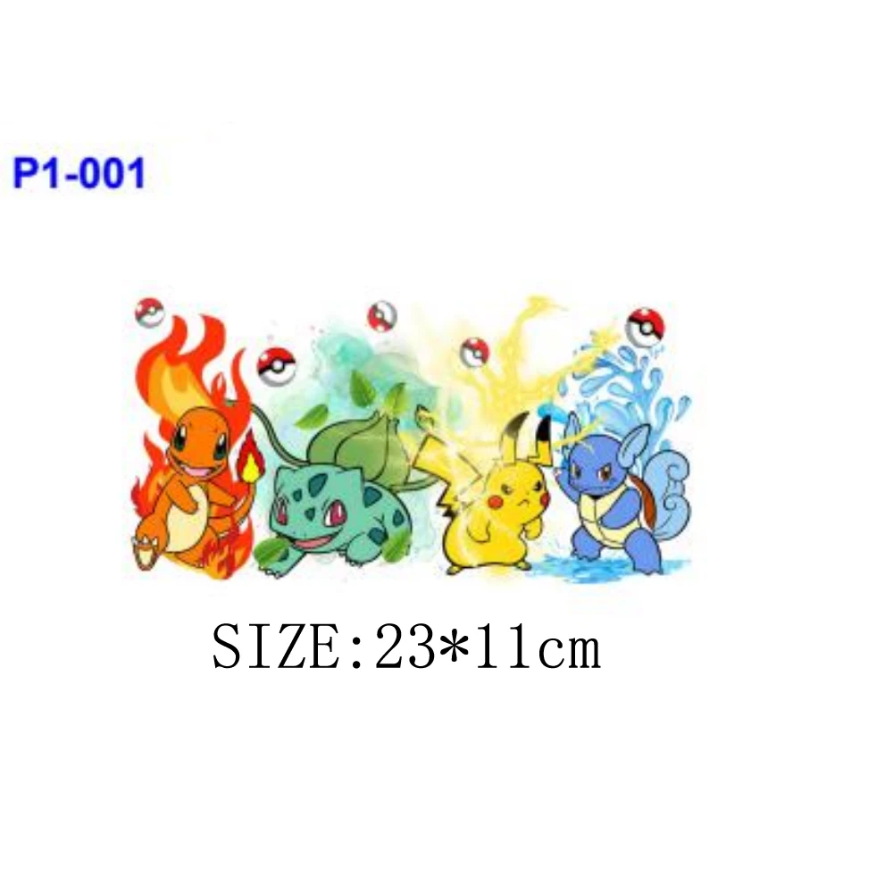 1PCS UV DTF Transfer Pokemon Sticker For Wraps Cup DIY Waterproof Custom Decals High Temperature Resistance 5-58