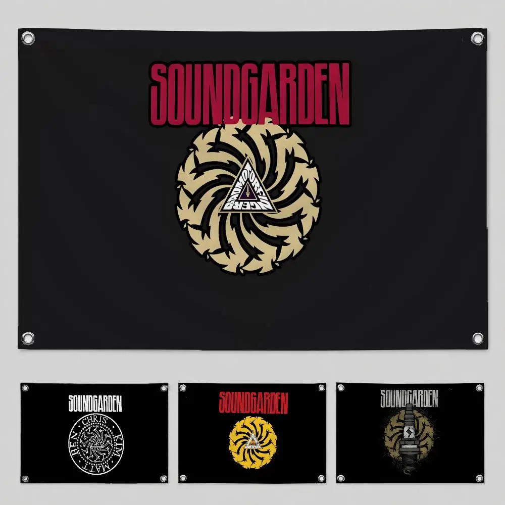 Band Soundgarden Flags Home Yard & Garden Decor Banner - Indoor Outdoor Wall Hanging Flag