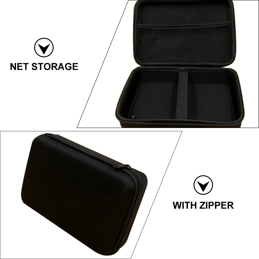 

Thumb Piano Storage Box Oxford Cloth EVA Hard Case Black Portable Carry Bag for Kalimba Compact Lightweight Zipper Design Music