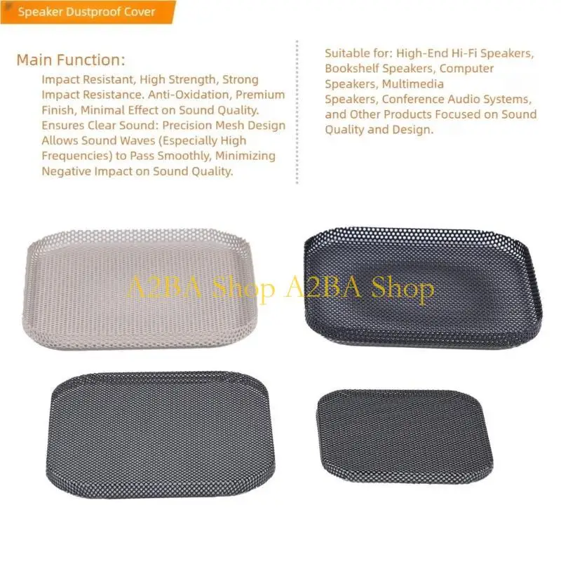 A2BA Protective Grilles Accuracy Cut Speaker Mesh Covers 10pcs for Various Speakers
