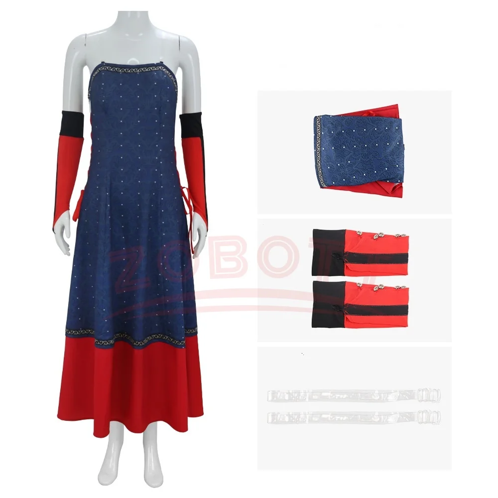 

Game The Witcher Wild Hunt Cosplay Costume For Women Triss Dress Glove Uniform Halloween Carnival Party Performance costumes