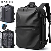 Mochila de viaje antirrobo BANGE para hombre, mochila para ordenador portátil de 15,6 pulgadas con compresión al vacío, mochila escolar de negocios, mochilas para senderismo