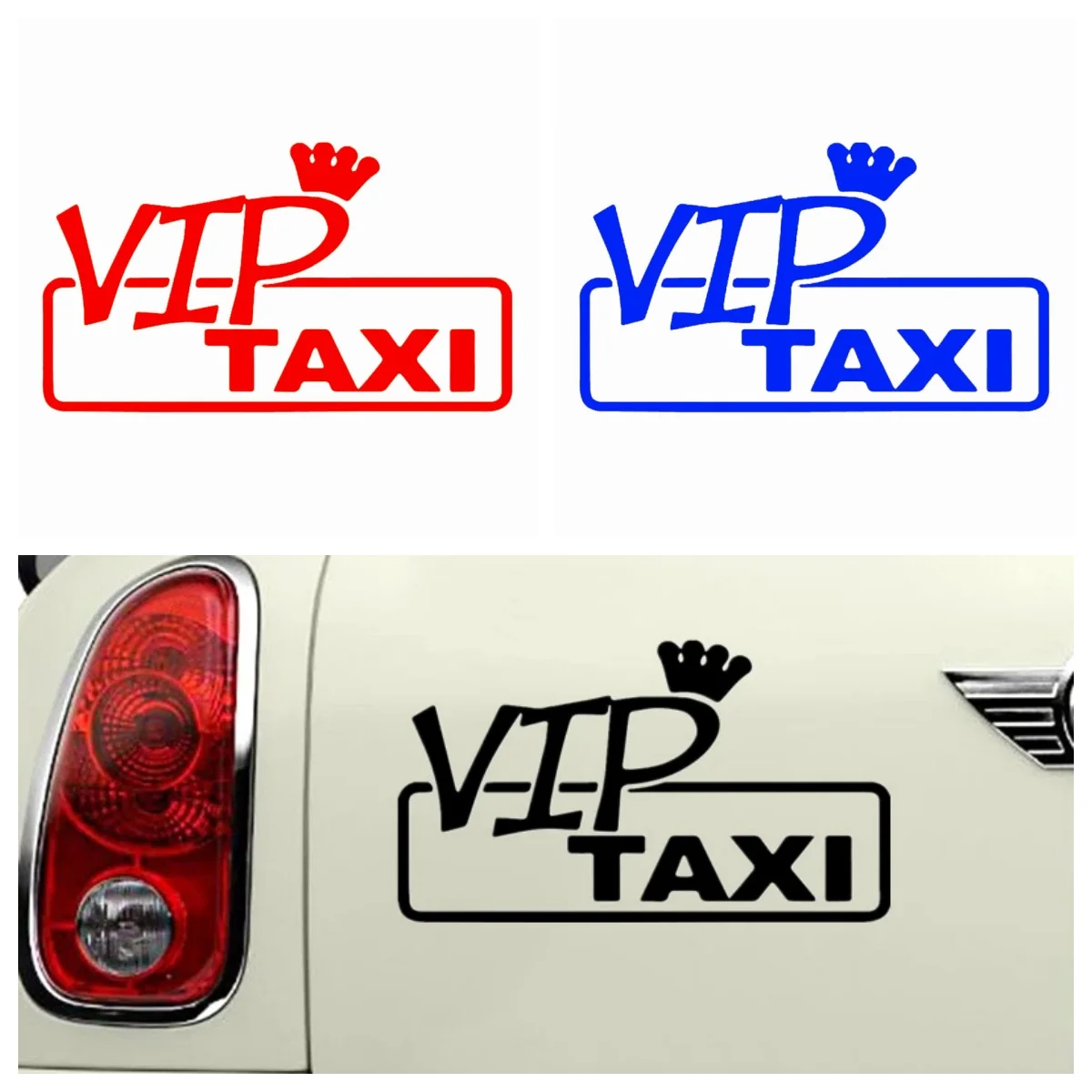

Funny VIP TAXI Label Car Stickers Windshield Bumper Sunscreen Custom Printing Vinyl Decals Decorative