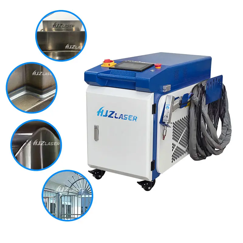 Portable Fiber Laser Welder 1000w 1500w 2000w steel Handheld Laser Welding Machine with Wire Feeder Small Size Water Cooling