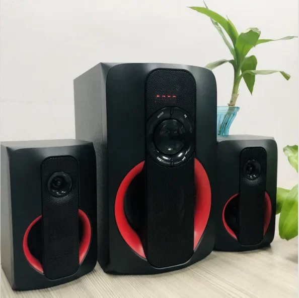 Desktop Wired Speaker System, Home Computer Sound Box With Subwoofer, Support USB Disk Playback