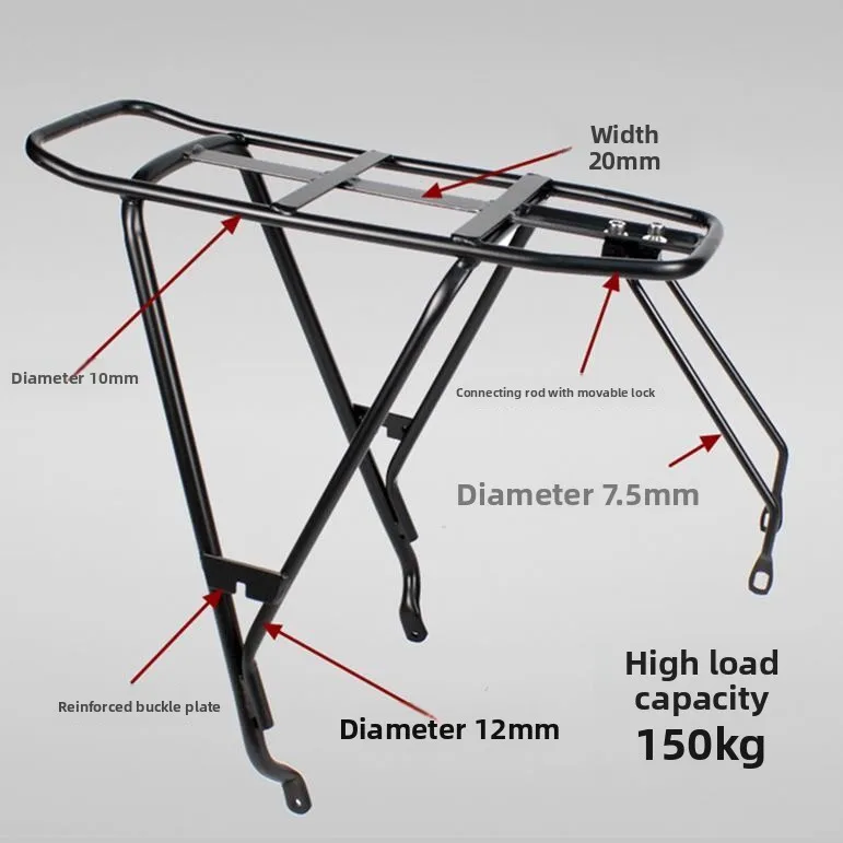 

Giant Atx660 Mountain Bike Rear Ra Cargo Carrier Bicycle Basket Human Cargo Load Bearing Accories Metal e St...