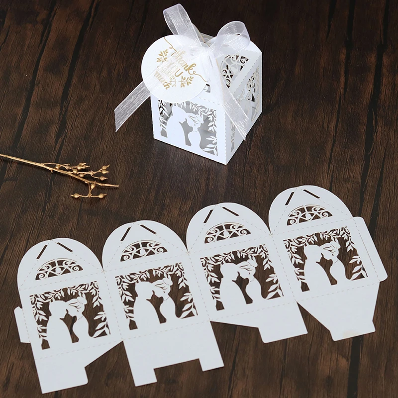 50pcs Laser Cut Lovers Paper C - Event Party Box recension och pris