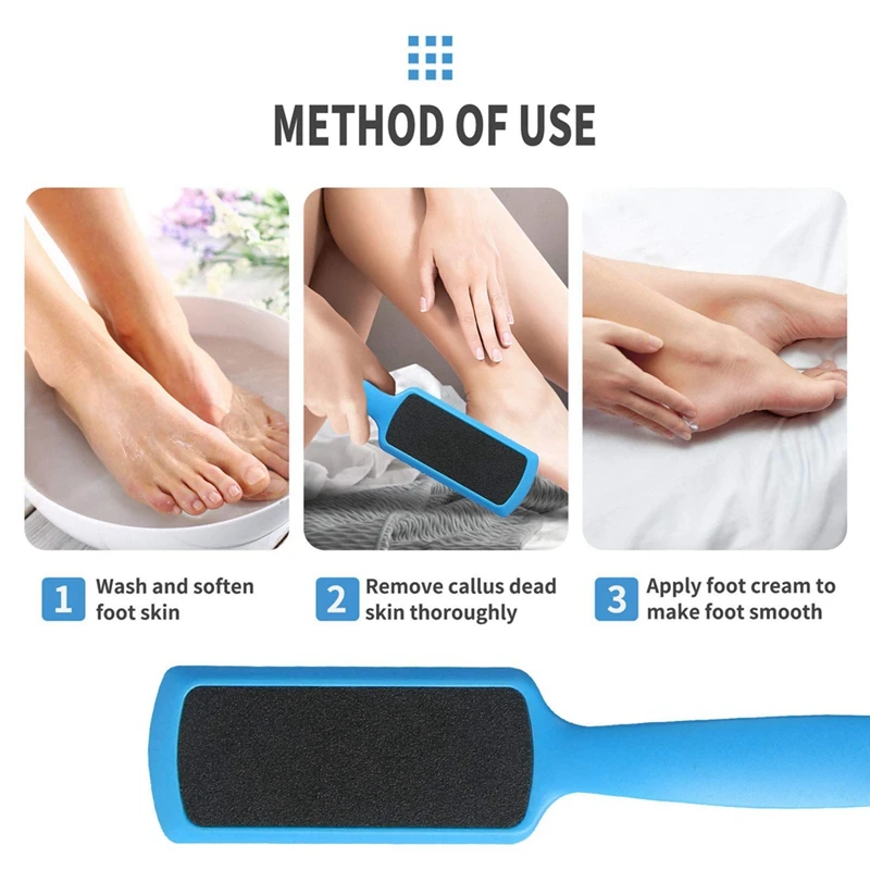 Pedicure Foot Files Callus Remover Kit With Double Sided Feet Rasp For Death Skin Professional Scrubber For Feet Kit (6 Pack)