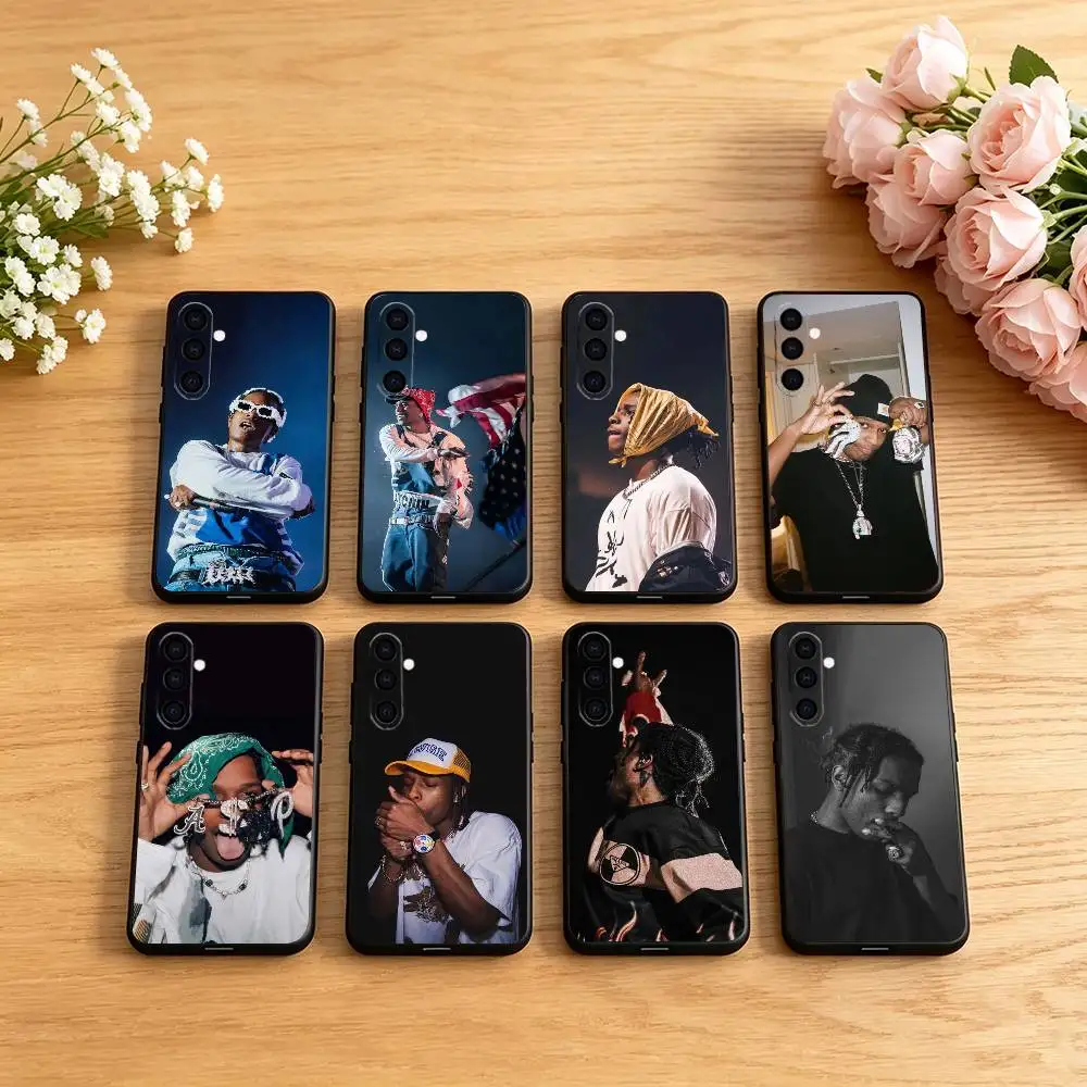 A-ASAP Rocky Rapper Phone Case Black Silicone Soft For Samsung Galaxy A73,A72,A71,A70,A53,A52,A51