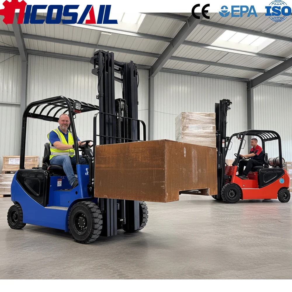 Custom 2 Ton Electric Forklift CE Battery Forklift for Warehouse Handling and Industrial Logistics Work