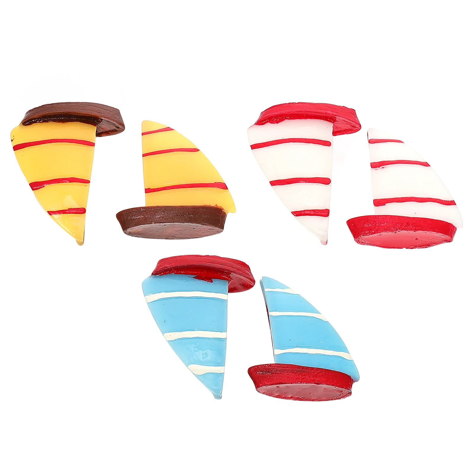 

15 Decoration Sailing Boat Ornament Accessories Aquarium Decorations Sailboat Nautical Toys