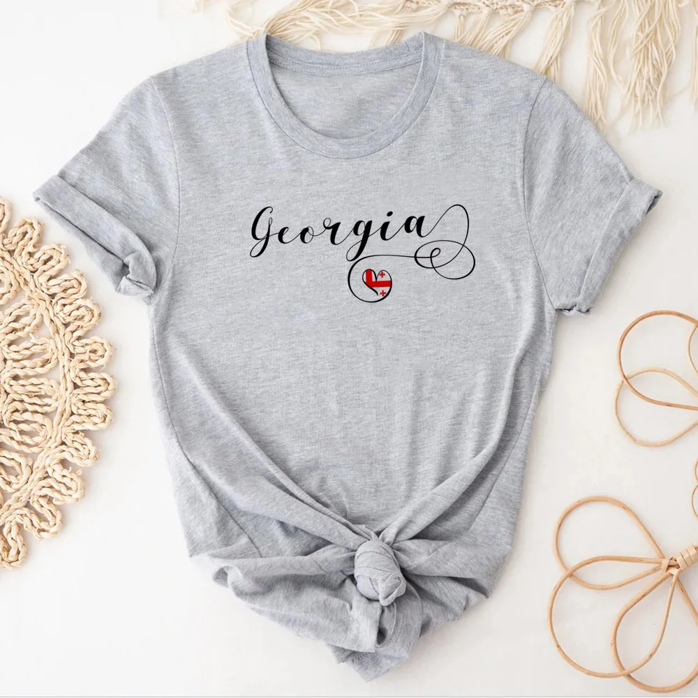 Georgia tshirt women comic manga funny Tee female graphic y2k clothing