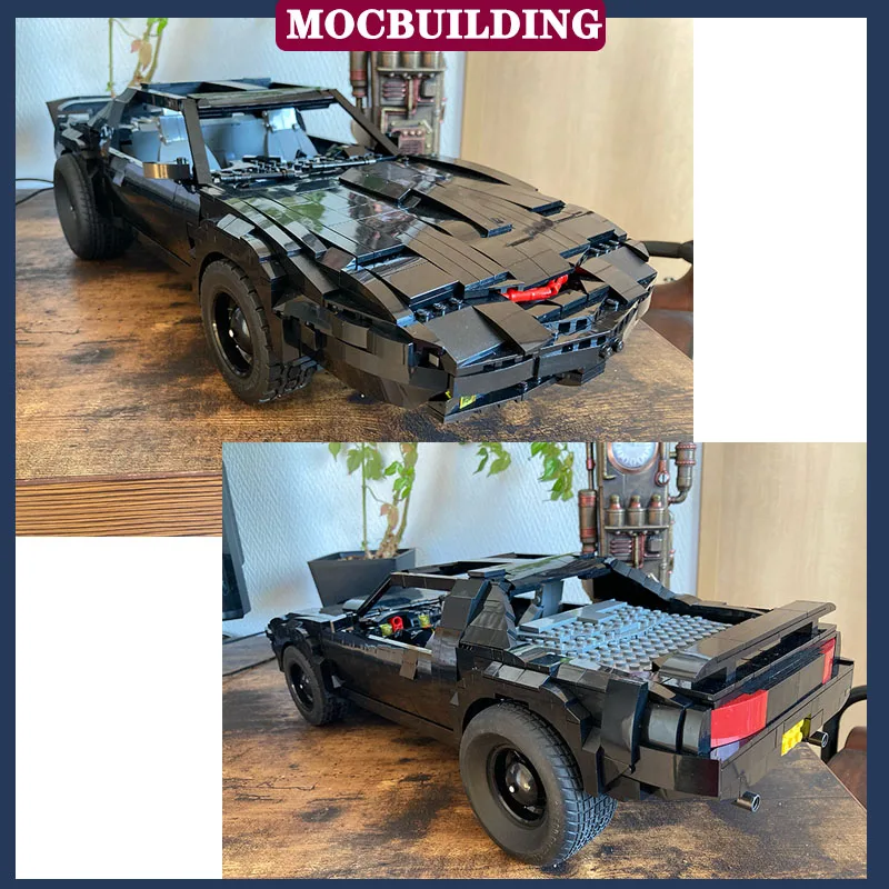 MOC Sports Car Batmobile UCS Series Car Model Building Block The Animated Film Transportation Vehicle Collection Series Toys