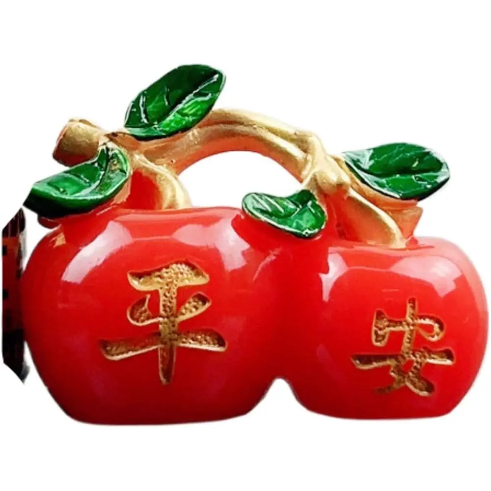 

Успокаивающий красный фруктовый автомобильный орнамент: фэн-шуй, смола, богатство и процветание, декор приборной панели