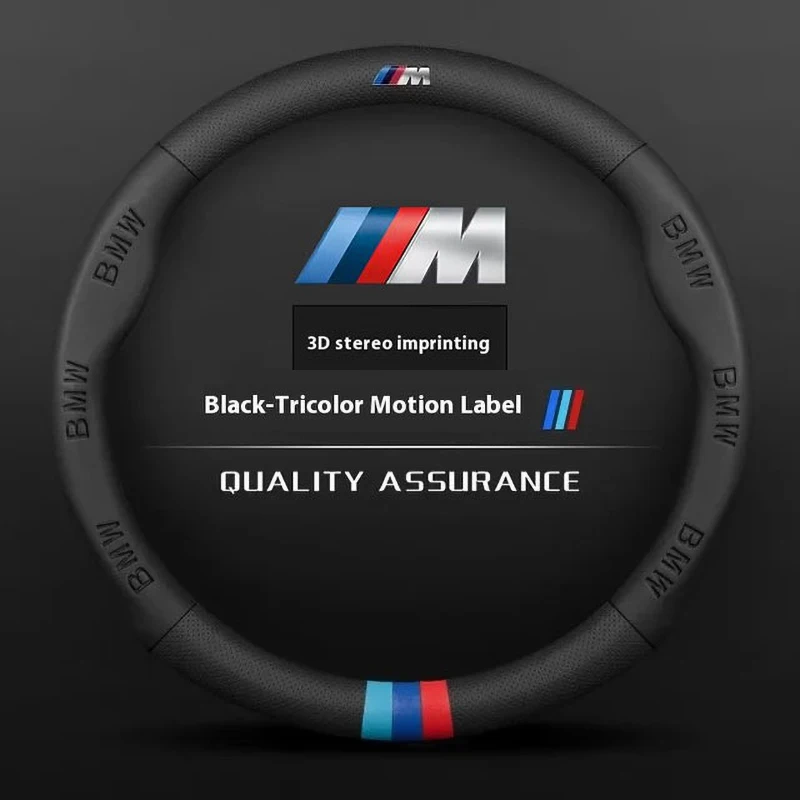 

Car Steering Wheel Cover For BMW M Power M3 M4 M5 E36 E39 E46 E60 E90 E91 F10 F15 F20 F25 F30 G20 G30 X1 X3 X5 X7 Accessories