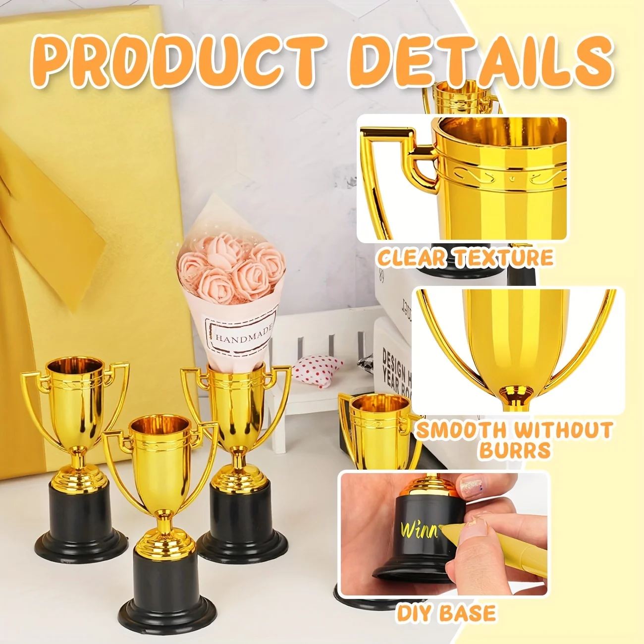 20pcs Elegant Trophy Awards - Durable Decorative Trophies for Corporate, School, Celebration Trophies, Sleek Tower Trophy - gift