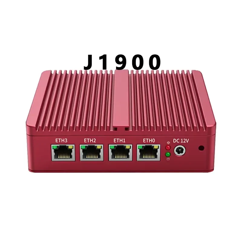 G30 J1900 Oem Computer Cheap 4Lan Fanless Soft Router Ubuntu Gateway Pfsense X86 Quad Core Industrial Mini Pc