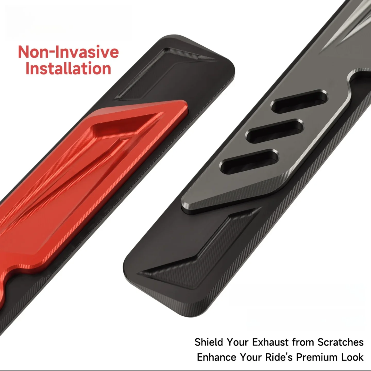 Chekis Is Suitable for the 2026 Model Zontes V2 Version 368G/368E/368K/368D/368M Modification Accessories, Exhaust Pipe Side Decorative Cover, Exhaust Pipe Shell Side Strip, Anti-Friction