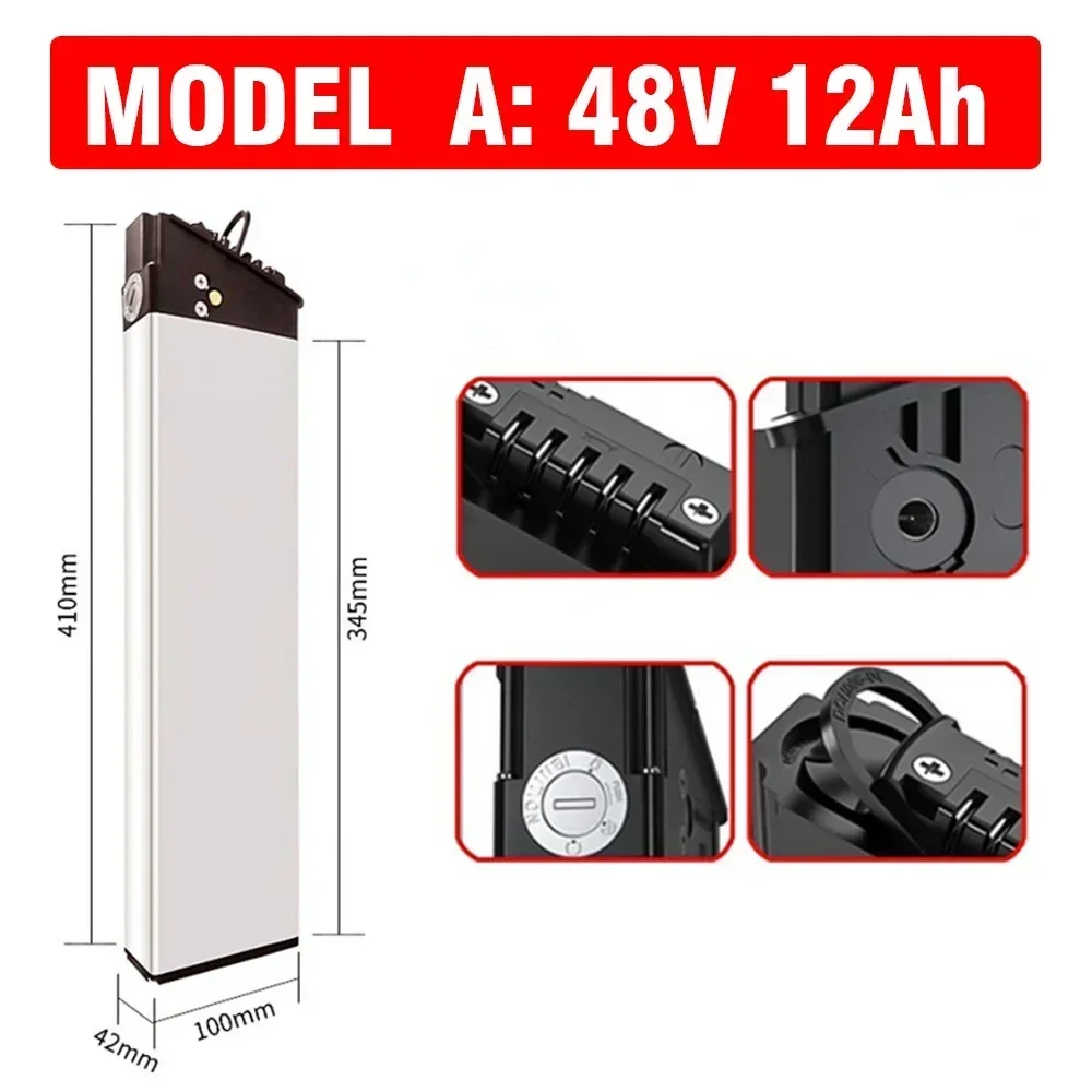 48V Batterij 20Ah 14Ah 12Ah 10Ah Opvouwbare Ebike Batterij voor Samebike LO26 20LVXD30 DCH 006 Ebike Elektrische Fiets 18650
