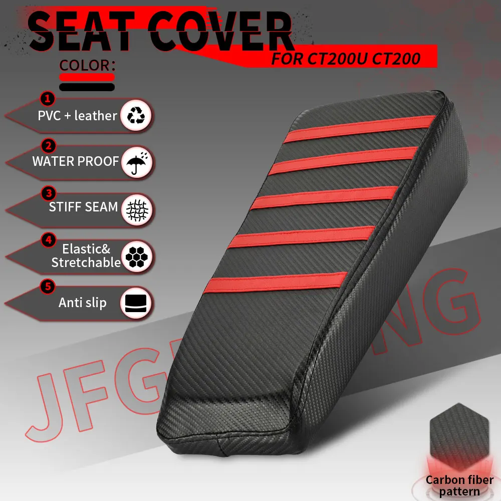 Motorcycle Accessories Seat Cover Anti Slip Seat Cushion Cover For Coleman CT200u 196cc CT200 200cc Dirt Mini Bikes PVC Leather