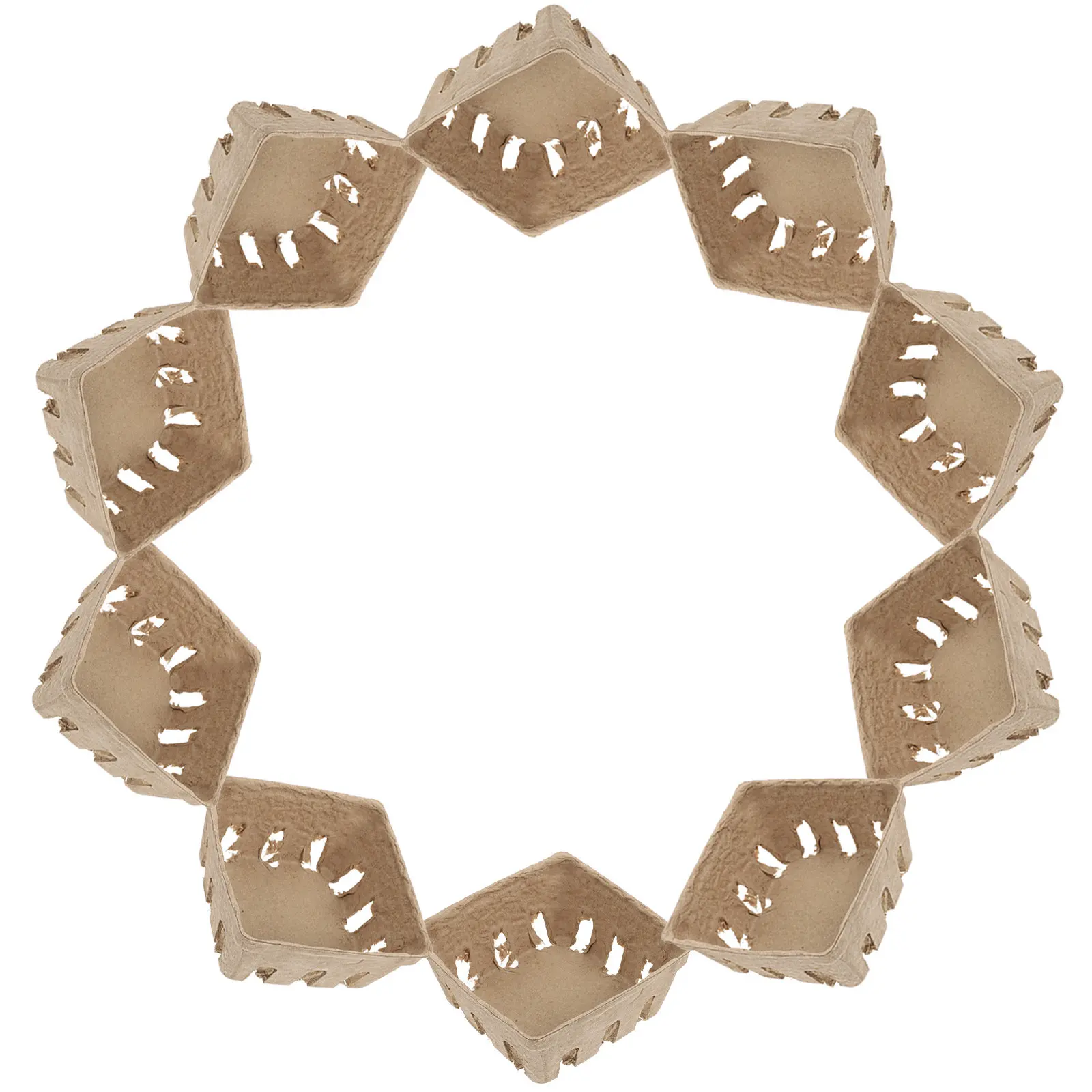 

24Pcs Fruit Packaging Boxes Pulp Fiber Market Berry Container Stackable Fruit Storage Tray Kitchen Organization