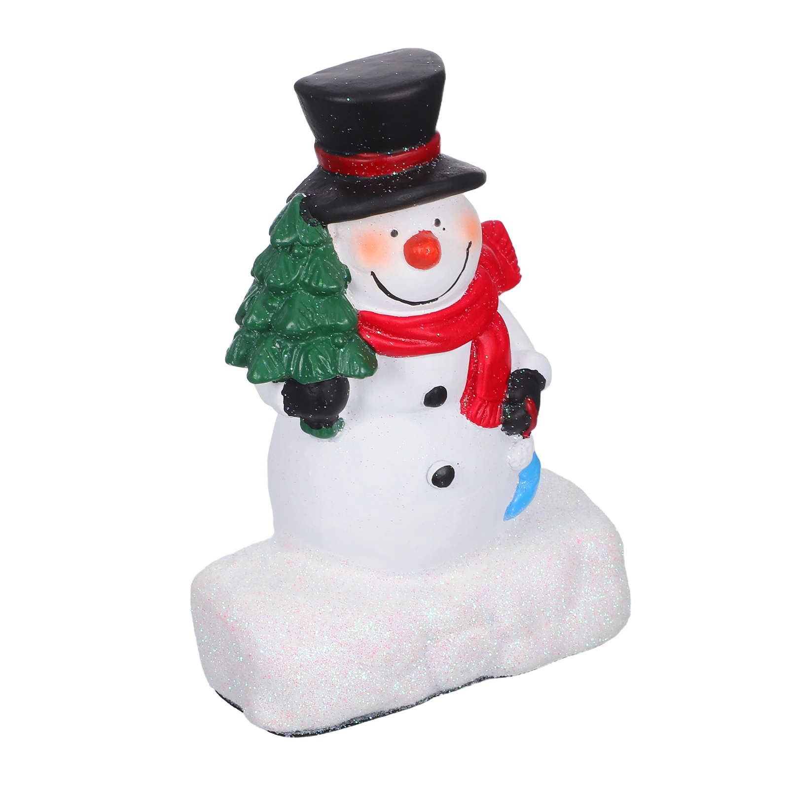 

Mini Resin Snowman Figurines Winter Holiday Decor Indoor Centerpiece Ornament Micro Landscape Garden Sculptures Christmas