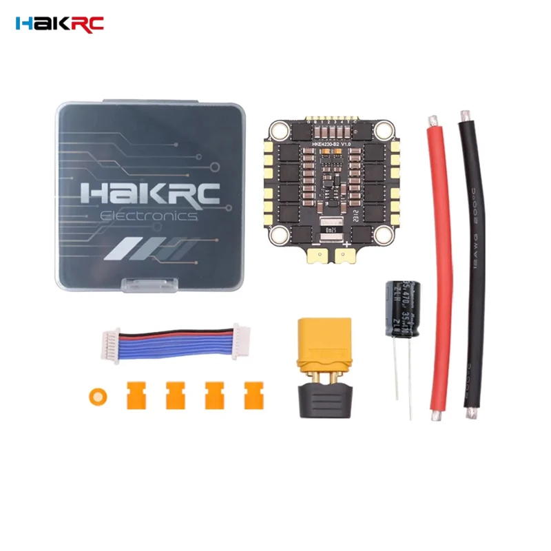 HAKRC 32BIT 65A BLHeli_32 2-8S 4in1 بدون فرش ESC 30.5 * 30.5 ملم لطائرة سباق RC FPV بدون طيار