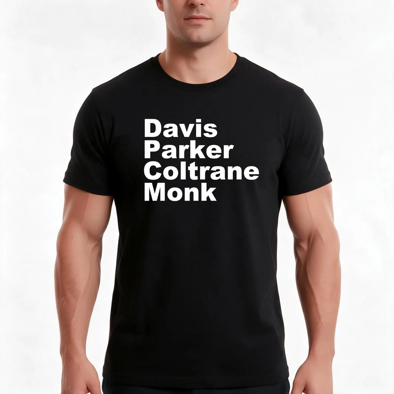 MILES DAVIS MONK VINYL PARKER T-Shirt, Summer Casual Cotton Tee, Oversized Streetwear Tops, Vintage Graphic Print, 100% Cotton