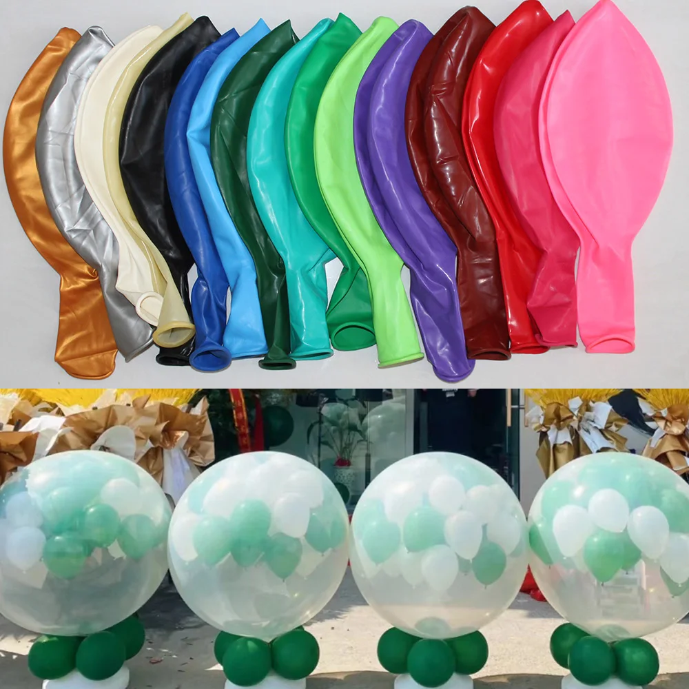 36inch large size Latex Balloons Macaron white Balloon Baby Shower Decor Air Globos Wedding Birthday Party Decoration kid gift