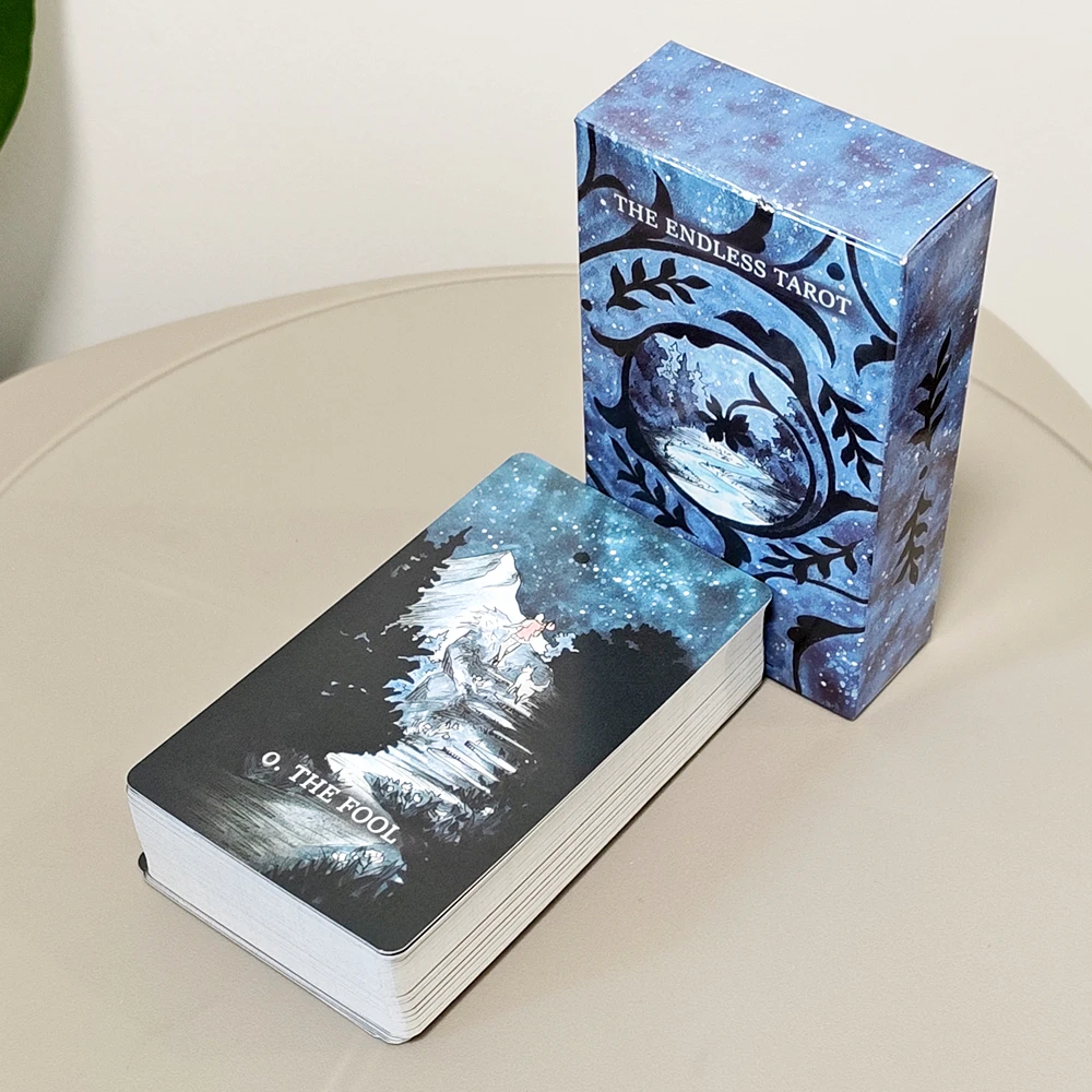 

Несконечная колода Таро 80, нарисованные вручную панорамные карты, бесшовный пейзаж, фэнтезийное Таро 10,3 х 6 см