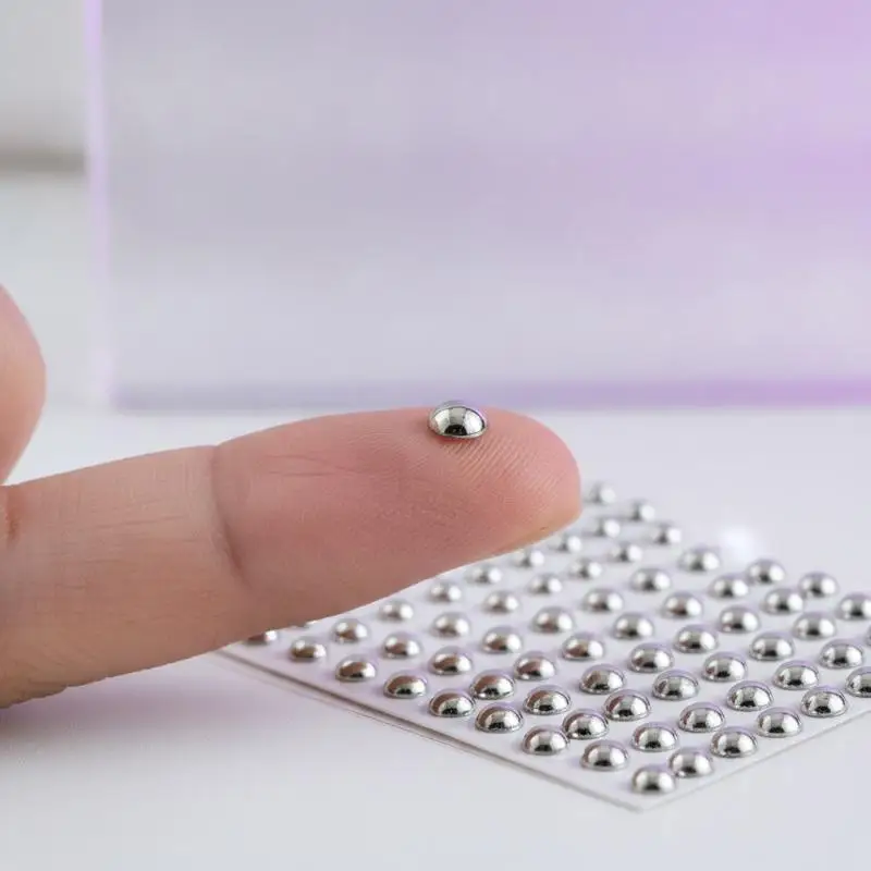 2Pcs Non Piercing Lip Nails Sticker Selfadhesive Waterproof Reusable Fake Lip Nail Eyebrow Nose Ring Body Belly Button Jewelry