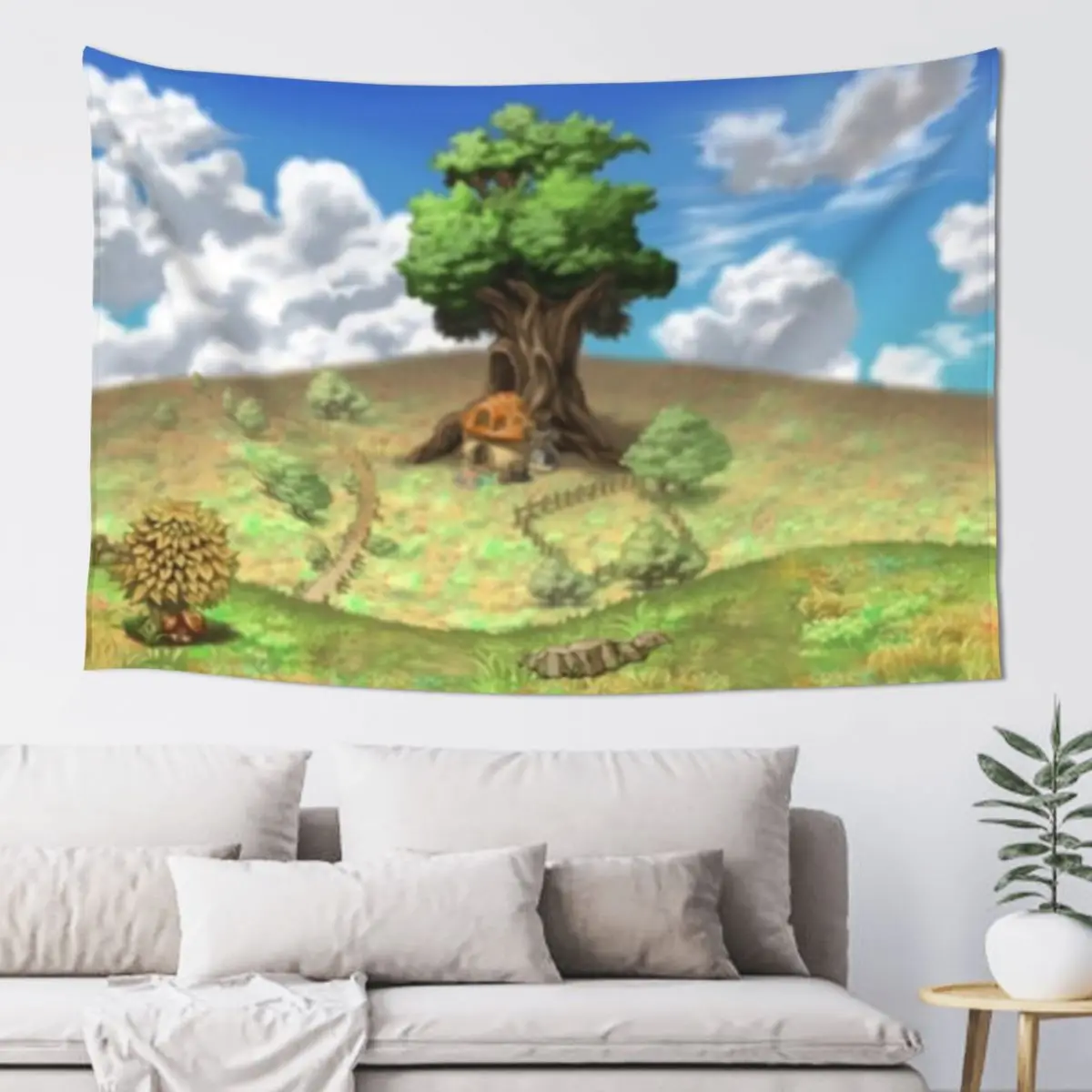 MapleStory Henesys Background Scenery Tapestry Outdoor Decor Decorative Wall Murals Decoration For Bedroom Tapestry