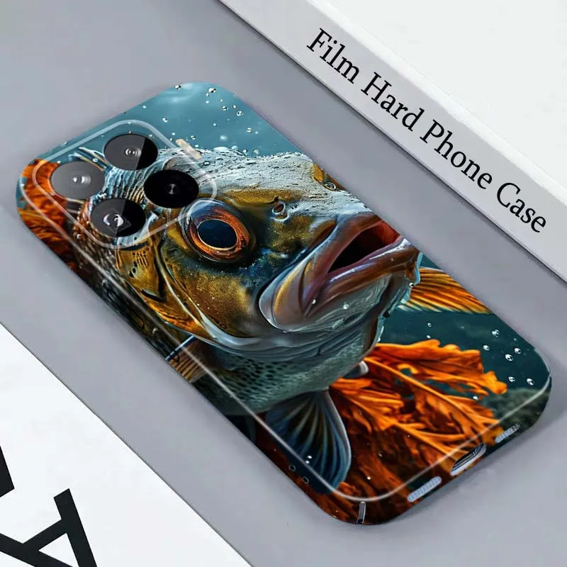 Capa Rígida para Celular Angler Big Fish Waves For Honor Play Magic 8 7 6 X9d X9c X9 X8b X8A X8 500 200 X50 X60 Lite GT Pro