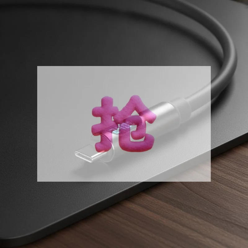 1Pcs Soft Silicone Type C Charger Cord 480Mbps 240W LED Digital Display USB C To USB C Fast Charging Cable For Laptop Phone