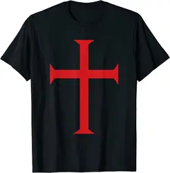 Mens Knights Templar Cross, Crusader T-Shirt (Soldier of Christ) T-Shirt Short Sleeve Casual Cotton O-Neck Summer TShirts