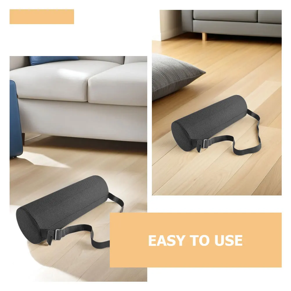 وسادة دعم قطني من إسفنج الذاكرة قابلة للتنفس ثلاثية الأبعاد لفة خلفية لكرسي المكتب ومقعد السيارة وقابلة للغسل ومريحة #2