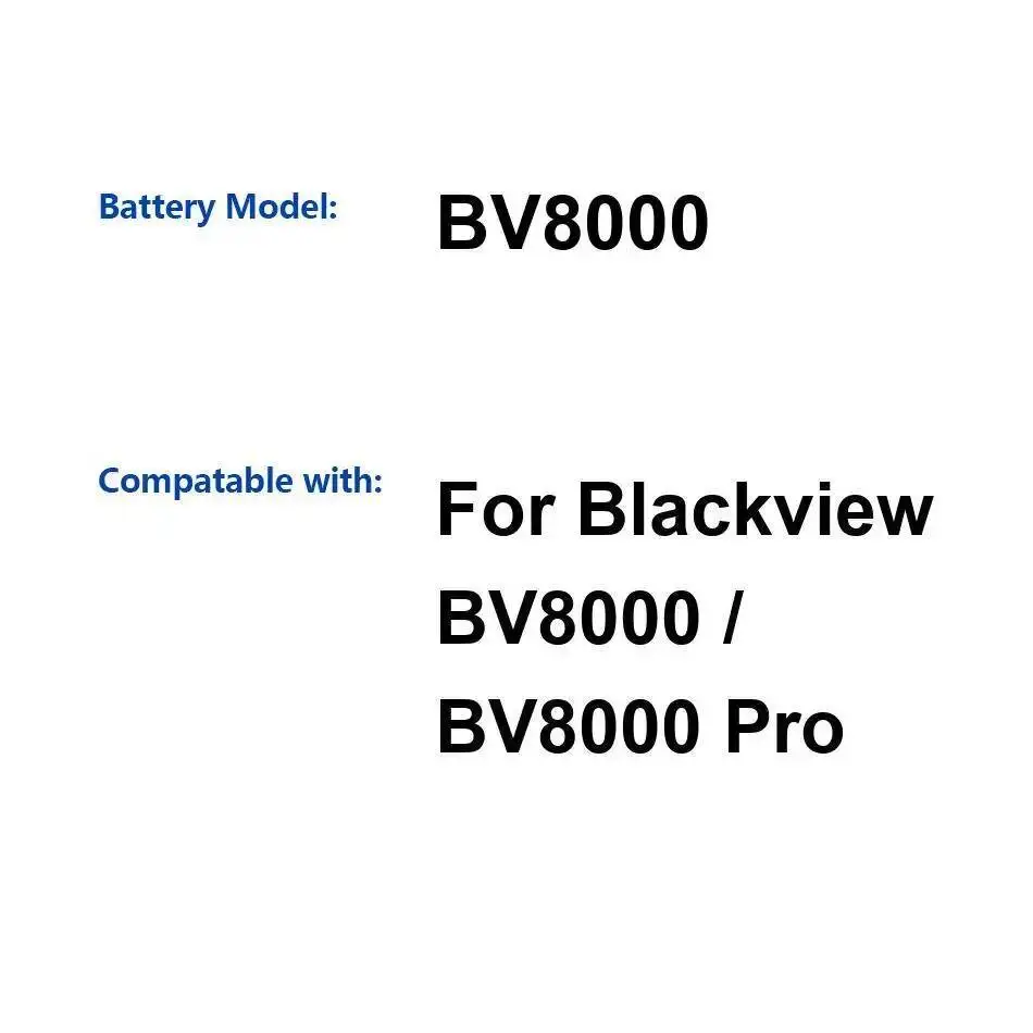 

Долговечный аккумулятор емкостью 4180 мАч для мобильного телефона Blackview BV8000 Pro