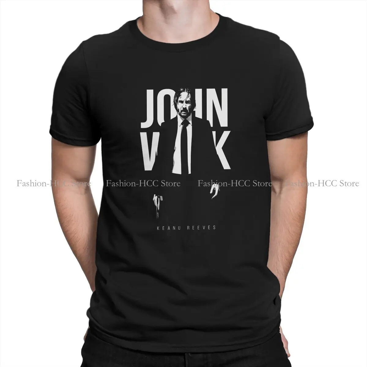 Cool Man Style Polyester TShirt John Wick Top Quality Hip Hop Graphic  T Shirt Short Sleeve