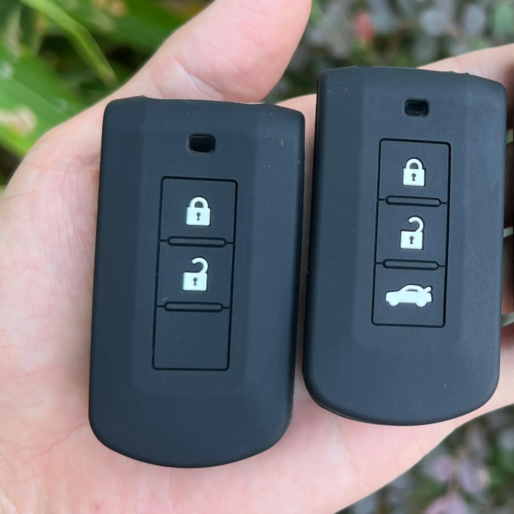 سيليكون سيارة فوب مفتاح حافظة حامل غطاء شل مجموعة الحقائب لميتسوبيشي Ralliart أوتلاندر لانسر EX ASX كولت غراندز باجيرو سبورت #1