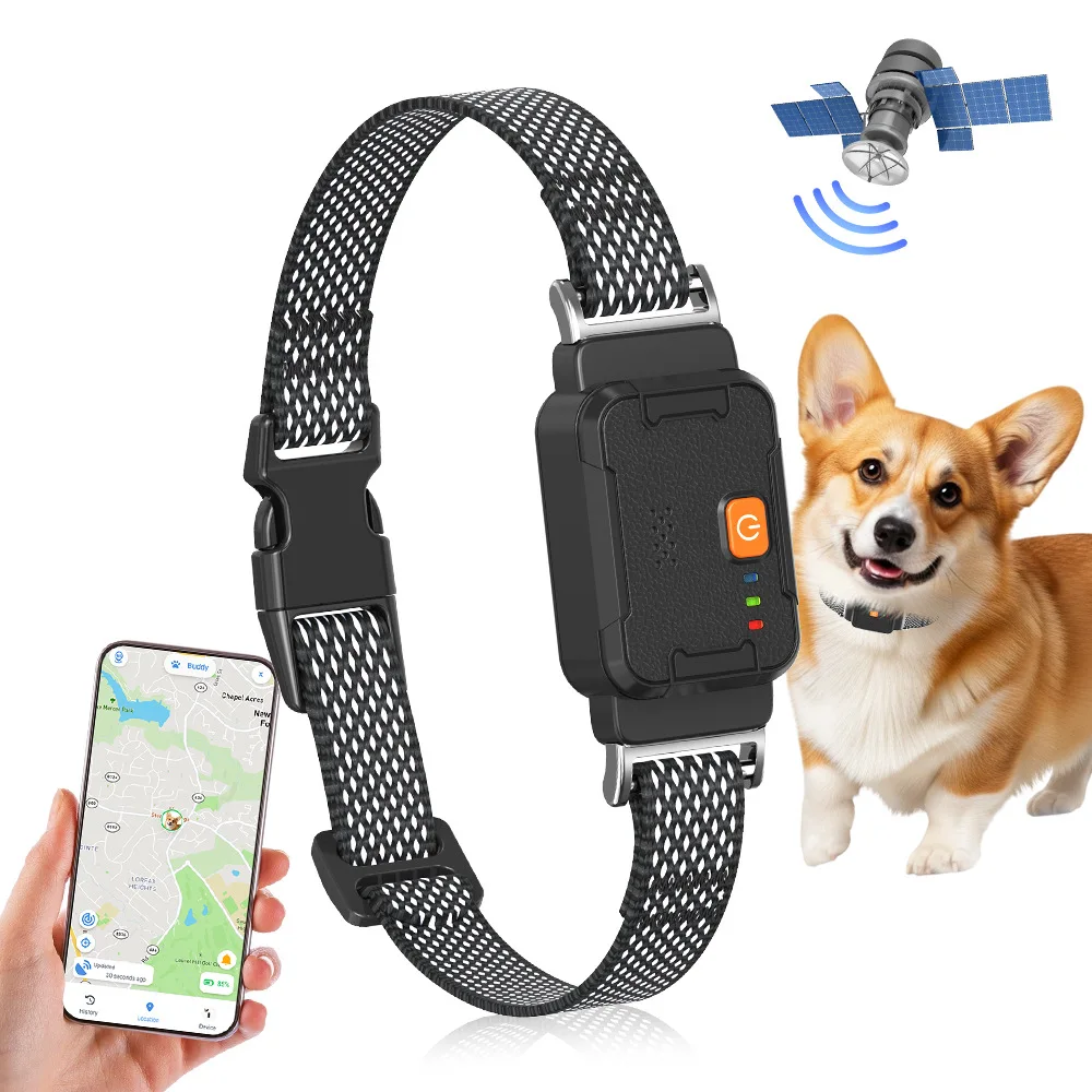 4G pet GPS tracker, tracking device, cat anti loss device, real-time positioning, action trajectory tracking, record checking view 4