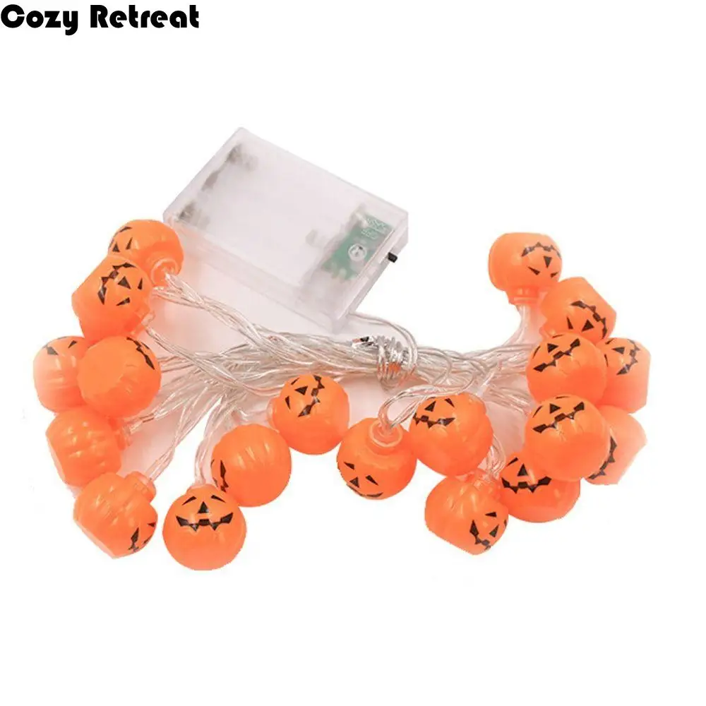 1.5 متر 10Led هالوين قرية العين كرات شبح زينة الهالوين للمنزل جو ديكور الهالوين مصباح ديكور بار