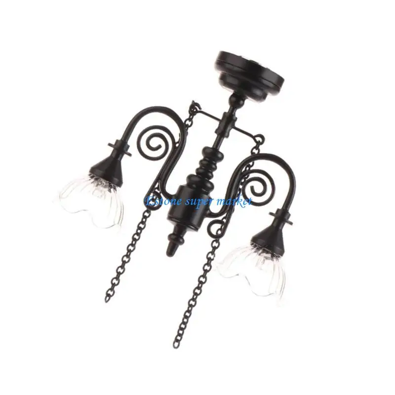 

090B Кукольный дом Спальня Потолочный светильник Модель Мебель Модель Реквизит Аксессуары