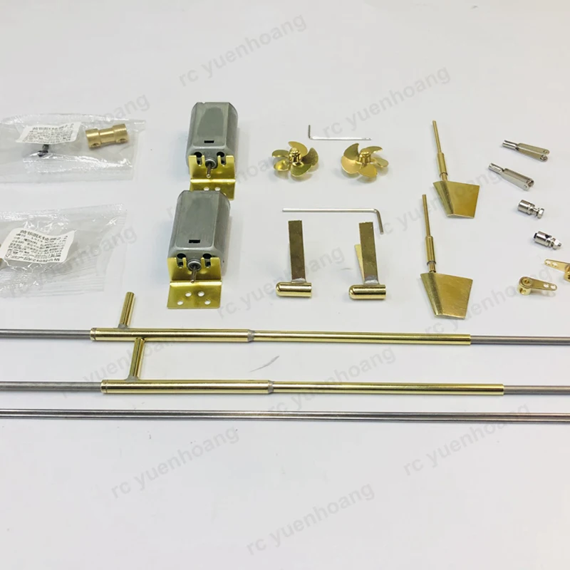 1Set 1/200 Scale Burke Class Destroyer Modification Parts 283 Motor+3mm Shaft+24mm 5-Blade Paddle+Shaft Sleeve Power Driven Kit