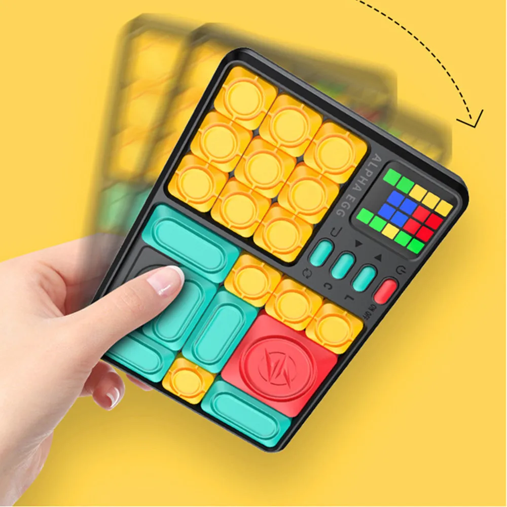 Super Slide Huarong Road Smart Sensor Game 500+ Levelled Challenge Learning Puzzle Interactive Toys for Kids Gifts IQ Training