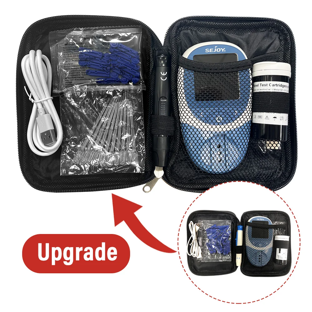 5 in 1 Blood Total Cholesterol Test Kit Triglycerides Test Kit Professional Grade Quick Blood Lipid Analysis Meter with 10 Strip - Image 6
