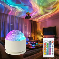 USB Powered Ocean Wave Projector Night Light 16 Colors Aura Aurora Glowing Lamp Home Bar Restaurant Underwater Light Decoration