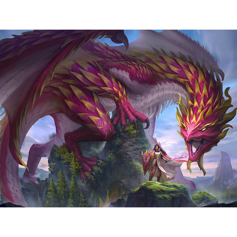 

Pink Dragon Playmat Dragon Shield Art Mat Cards Cover MGT Cards Protector DTCG MTG TCG Mousemat/Star Reals Board Games