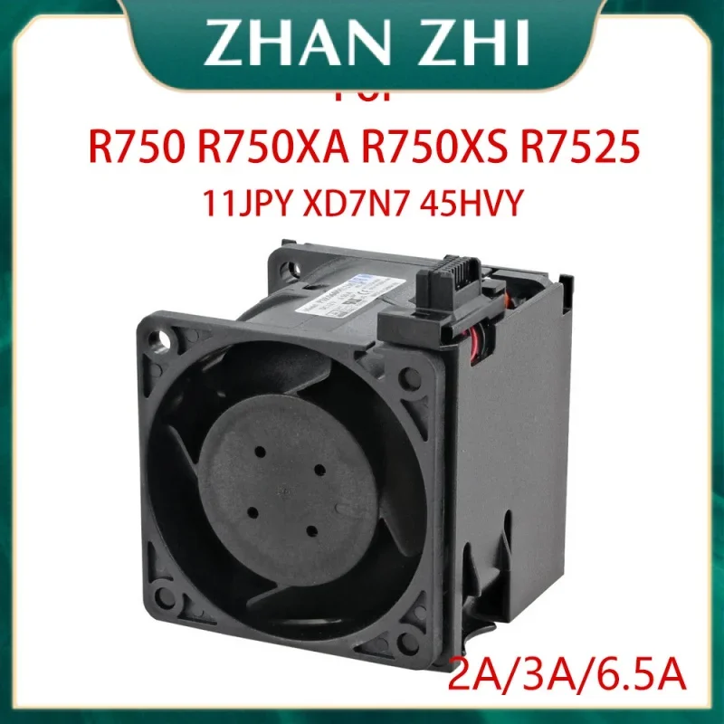 New  CPU Cooler Fan for PowerEdge R750 R750XA R750XS R7525 Server Thermal Cooling Fan 11JPY XD7N7 45HVY System Fans